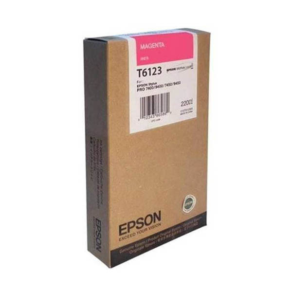 Epson T6123 cartouche d'encre haute capacité (d'origine) - magenta 026092 - 1