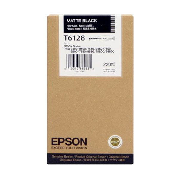 Epson T6128 cartouche d'encre haute capacité (d'origine) - noir mat 026096 - 1