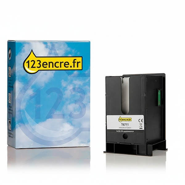 Epson T6711 boîte de maintenance (marque 123encre) 026613 - 1