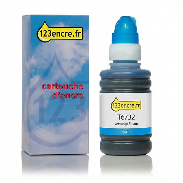Epson T6732 cartouche d'encre cyan (marque 123encre) 026819 - 1