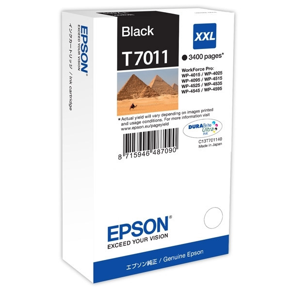 Epson T7011 cartouche d'encre noire capacité extra-haute (d'origine) 026400 - 1