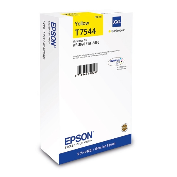 Epson T7544 cartouche d'encre jaune capacité extra-haute (d'origine) 026930 - 1
