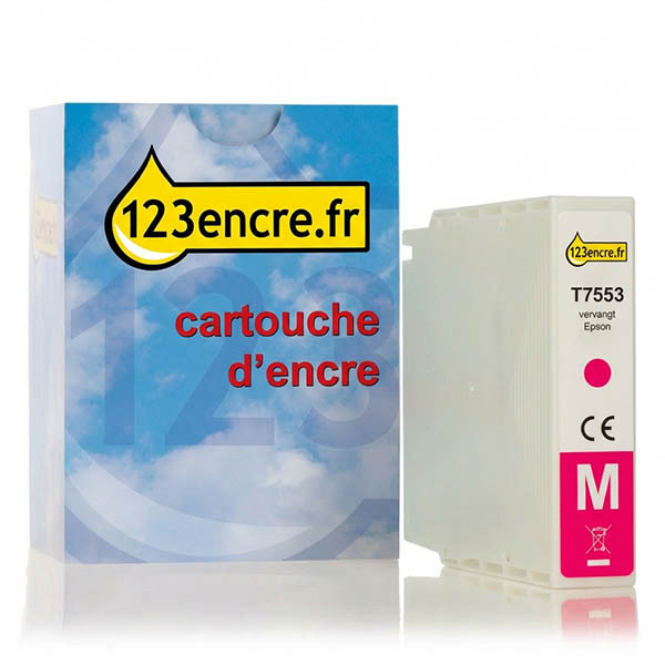 Epson T7553 cartouche d'encre magenta haute capacité (marque 123encre) 026685 - 1