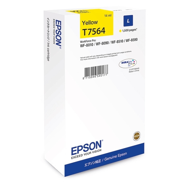 Epson T7564 cartouche d'encre (d'origine) - jaune 026678 - 1