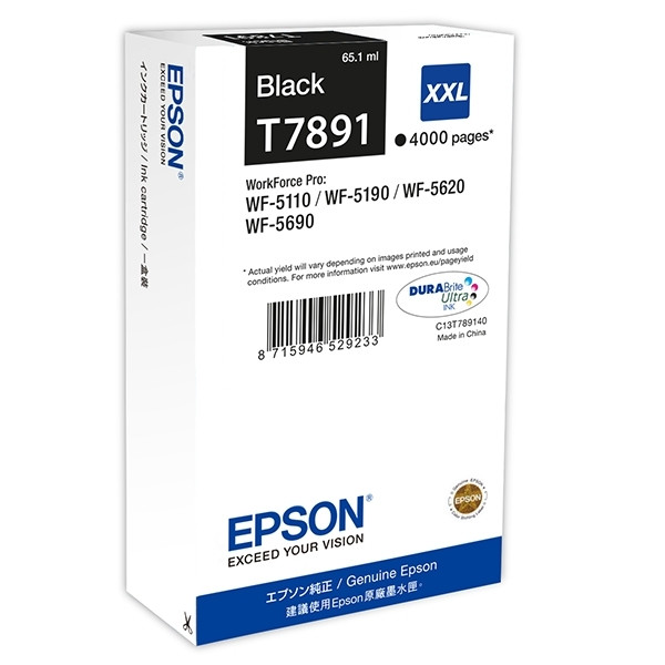 Epson T7891 cartouche d'encre noire capacité extra-haute (d'origine) 026660 - 1