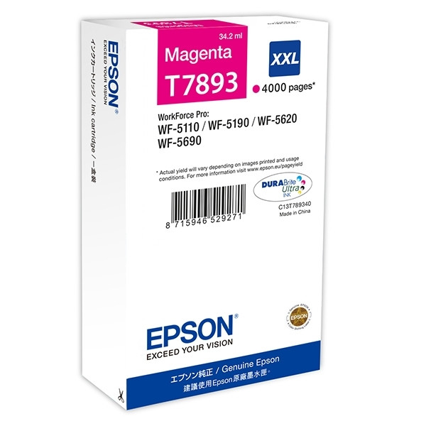 Epson T7893 cartouche d'encre extra haute capacité (d'origine) - magenta 026664 - 1