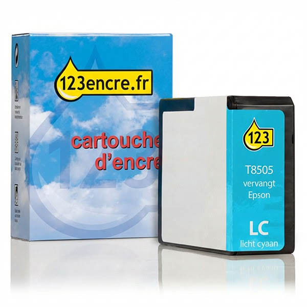 Epson T8505 cartouche d'encre (marque 123encre) - cyan clair 026783 - 1