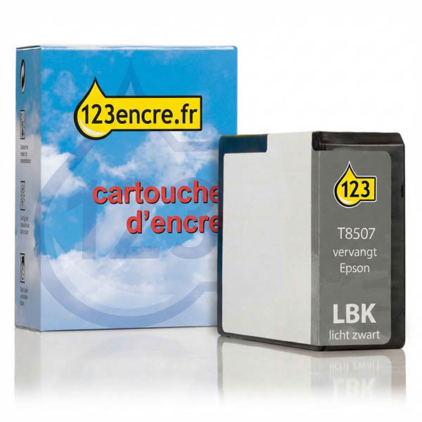 Epson T8507 cartouche d'encre (marque 123encre) - noir clair 026787 - 1