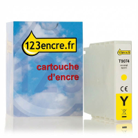 Epson T9074 cartouche d'encre jaune extra haute capacité (marque 123encre)