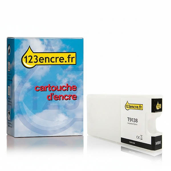 Epson T9138 cartouche d'encre (marque 123encre) - noir mat 027001 - 1