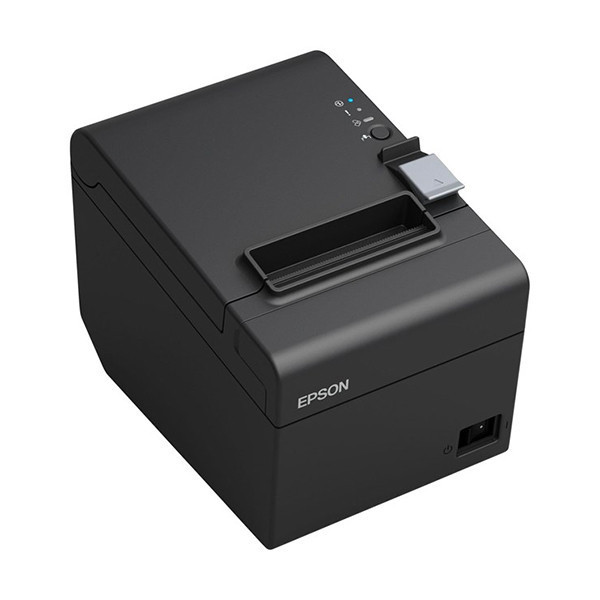Epson TM-T20III (012) imprimante de reçus avec pack Ethernet et 5 rouleaux de caisse 80x80x12 blancs thermiques - noir 831986 - 2
