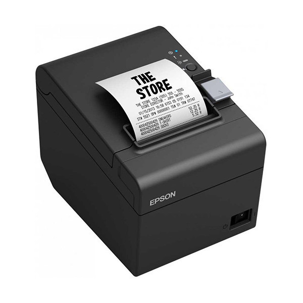 Epson TM-T20III (012) imprimante de reçus avec pack Ethernet et 5 rouleaux de caisse 80x80x12 blancs thermiques - noir 831986 - 4