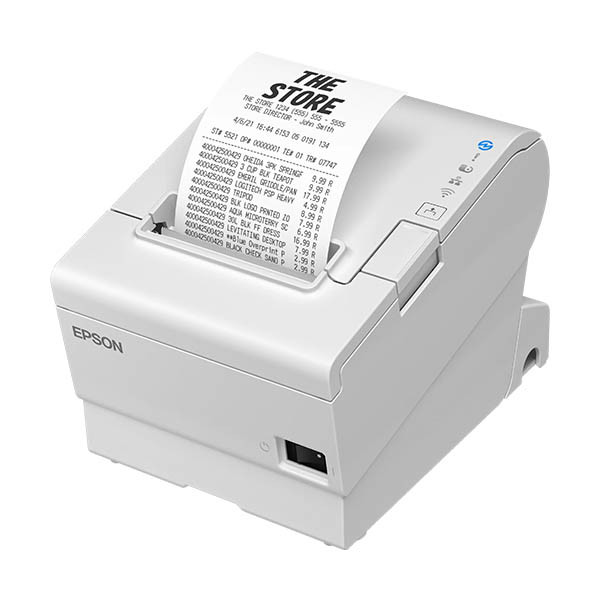 Epson TM-T88VII (151) imprimante de tickets avec ports USB et Ethernet - blanc 832348 - 3