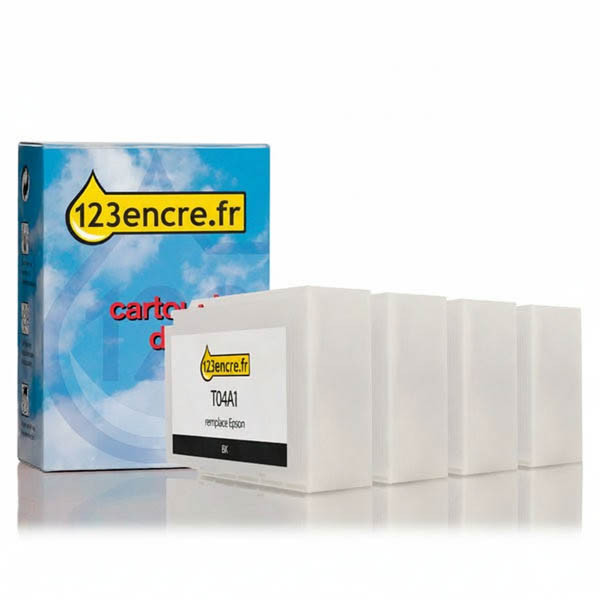 Epson offre : T04A série noir + 3 couleurs extra haute capacité (marque 123encre) 127086 - 1