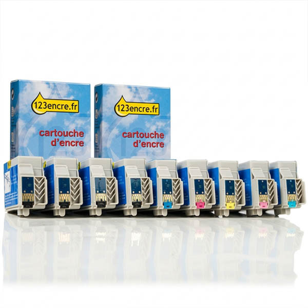 Epson offre : T157-set 4 (marque 123encre) - noir + 5 couleurs 110805 - 1