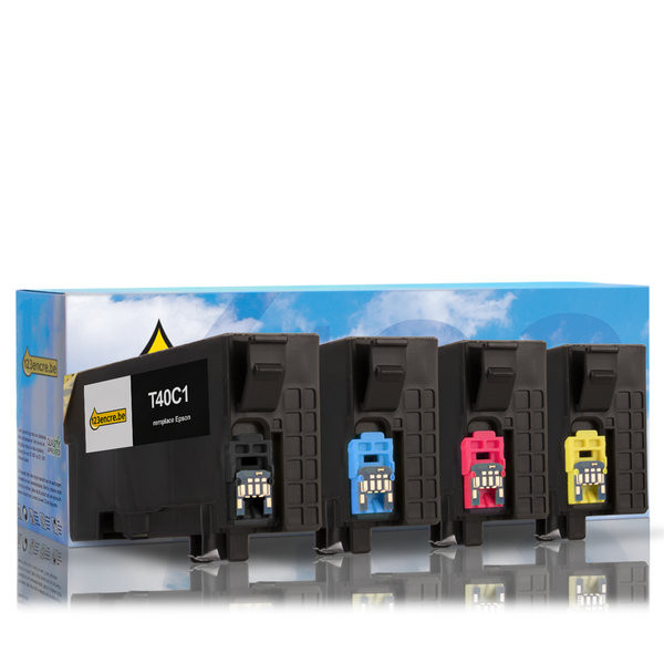 Epson offre : T40C série noir + 3 couleurs (marque 123encre) 127090 - 1