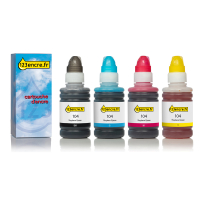 Epson offre : série 104 noir + 3 couleurs (marque 123encre) 127083