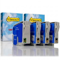 Epson série T042 offre (marque 123encre) - noir T0321 + 3 couleurs