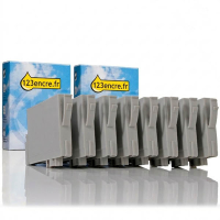 Epson série T054 offre (marque 123encre) - 2 types noir + 5 couleurs + 1 optimiseur