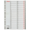 Esselte 100109 intercalaires en plastique A4 avec 54 onglets (11 trous) - gris 203820 - 1