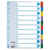 Esselte 100161 intercalaires A4 en carton avec 10 onglets (11 trous) 203834 - 1