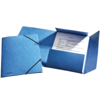 Esselte 3-klepsmap luxe glanskarton blauw (25 stuks) 203730
