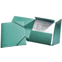 Esselte 3-klepsmap luxe glanskarton groen (25 stuks) 203734