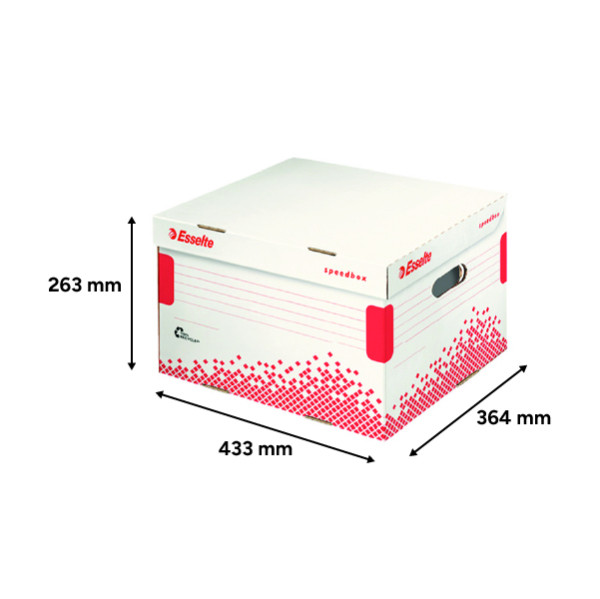 Esselte 623913 conteneur speedbox A4 433 x 263 x 364 mm (15 conteneurs) 203998 - 3