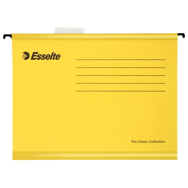 Esselte Classic dossier suspendu renforcé pour Folio (25 pièces) - jaune 203236 - 1