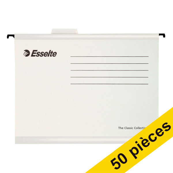 Offre : 2x Esselte Classic dossier suspendu renforcé pour A4 (25 pièces) - blanc 203159 - 1