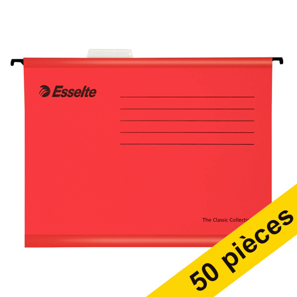 Offre : 2x Esselte Classic dossier suspendu renforcé pour A4 (25 pièces) - rouge 203157 - 1