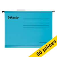 Offre : 2x Esselte Classic dossier suspendu renforcé pour folio (25 pièces) - bleu