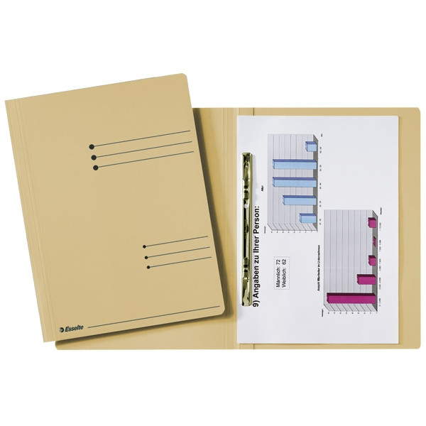 Esselte chemise à glissière A4 (50 chemises) - orange 203684 - 1