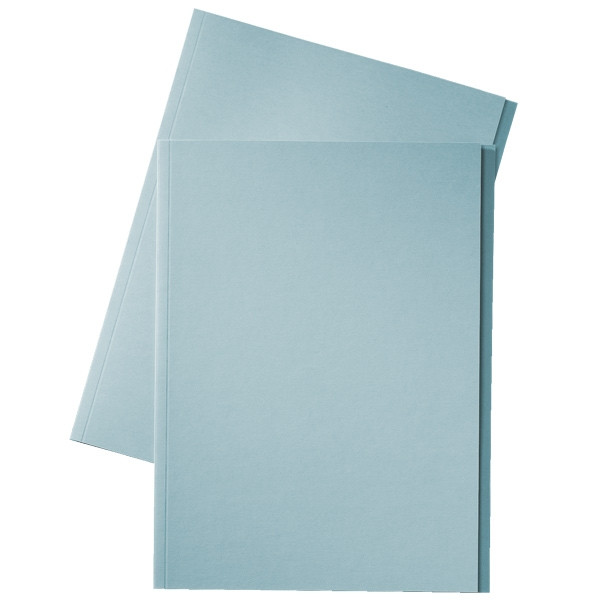 Esselte chemise en carton avec bord décalé de 10 mm folio (100 chemises) - bleu 203660 - 1