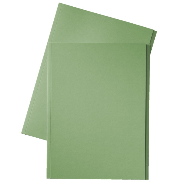 Esselte chemise en carton avec bord décalé de 10 mm folio (100 chemises) - vert 203668 - 1