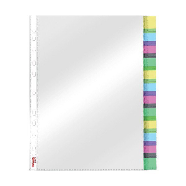 Esselte premium index pochette-intercalaire avec 12 onglets 203229 - 2
