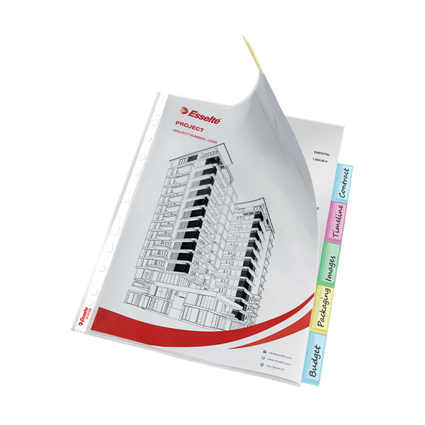 Esselte premium index pochette-intercalaire avec 6 onglets 203227 - 4