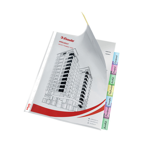 Esselte premium index pochette-intercalaire avec 8 onglets 203228 - 4