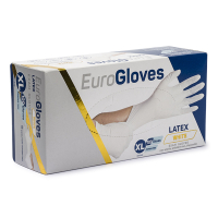 Eurogloves gants en latex taille XL non-poudré (100 pièces) - blanc SME00051
