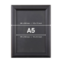 Europel cadre clic-clac economy avec cadre en aluminium noir A5 226985