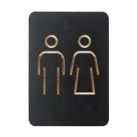Europel pictogramme homme/femme - noir 227001