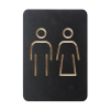 Europel pictogramme homme/femme - noir 227001 - 1