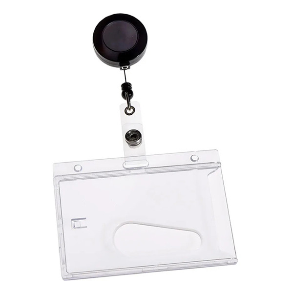 Europel porte-badge mono avec enrouleur 85 x 54 mm (10 pièces) 226975 - 1
