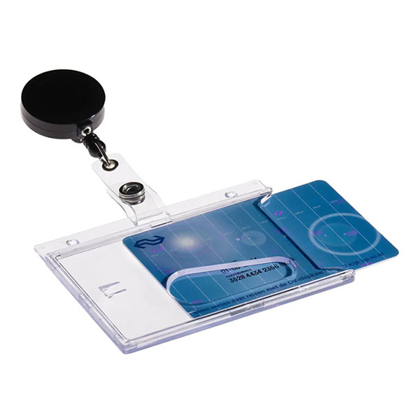 Europel porte-badge mono avec enrouleur 85 x 54 mm (10 pièces) 226975 - 2