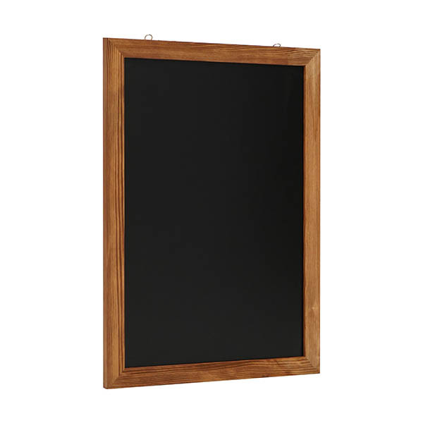 Europel tableau noir mural avec cadre 50 x 70 cm naturel 226989 - 1