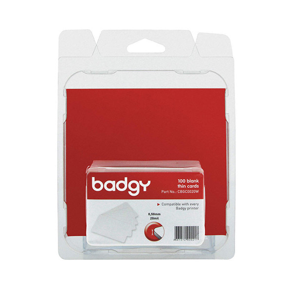 Evolis Badgy badges plastiques 0,50 mm (100 pièces) 219760 - 1