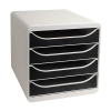 Exacompta Big Box Classic bloc de tiroirs (4 tiroirs) - noir 404689 - 1