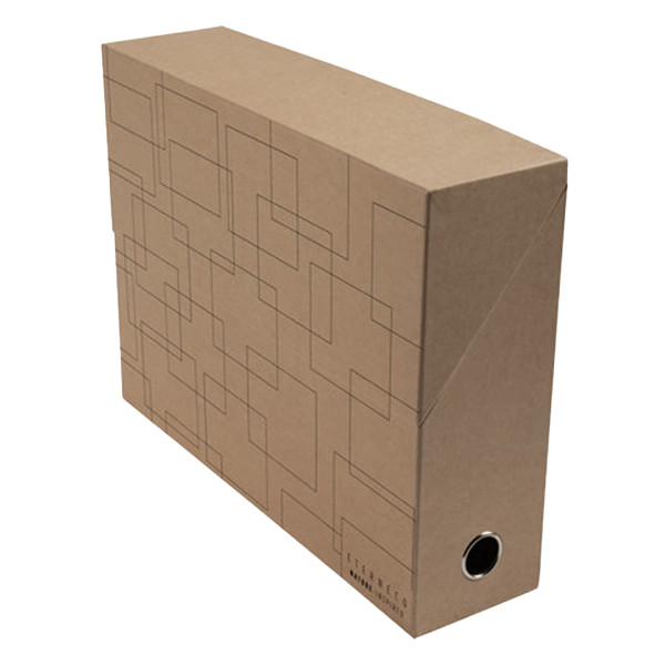 Exacompta Eterneco boîte d'archives A4 90 x 255 x 340 mm - marron 404088 - 2