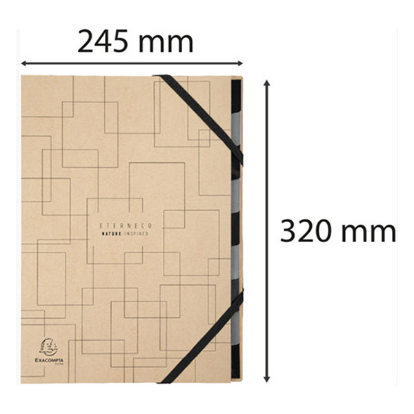 Exacompta Eterneco trieur (9 onglets) - marron 404092 - 2