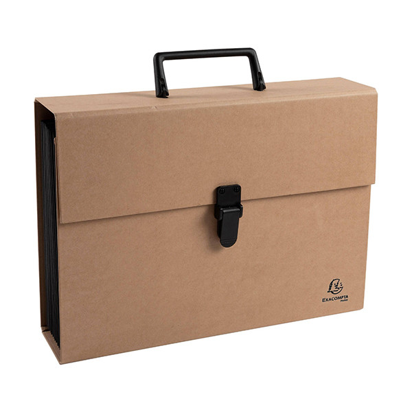 Exacompta Eterneco trieur valisette (18 compartiments) - marron 404093 - 1